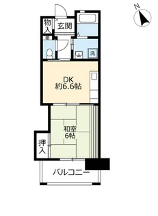 UR浜甲子園さくら街【2階】の間取り