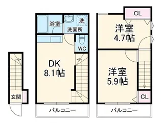 Dream横濱蒔田V【2階】の間取り