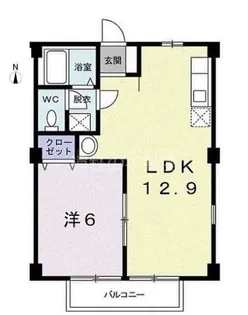 F・OAK【1階】の間取り