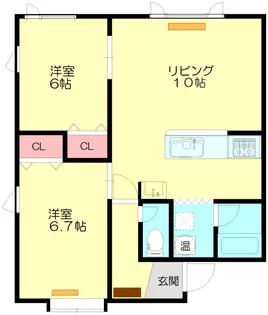 Bloom Furano【2階】の間取り