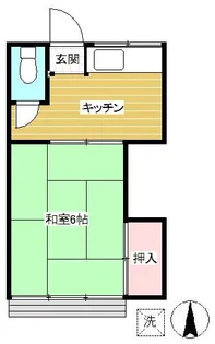 甲陽荘【1階】の間取り