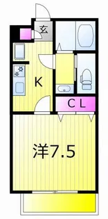 ハイツJune six【1階】の間取り