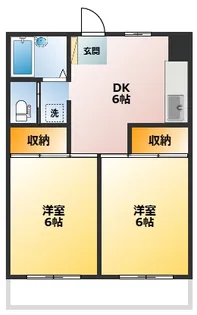 チェリーマンションI【2階】の間取り