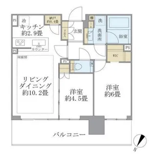 シティタワーズ東京ベイ セントラルタワー【32階】の間取り