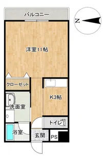 グランドーレ高梨【3階】の間取り