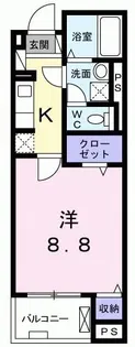 リュー・セレノ【2階】の間取り