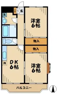 ハイツミナミ【3階】の間取り