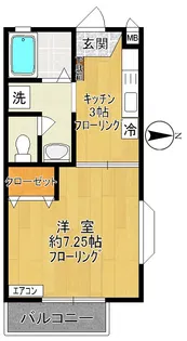 ハピネスA【1階】の間取り