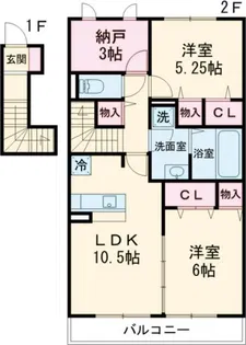 グランドゥール【2階】の間取り