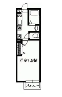 アマーヴィレ櫻井【1階】の間取り
