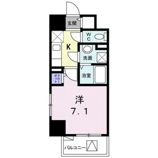 プラシード・アビタシオン【1階】の間取り