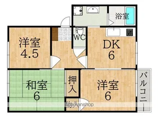 グリーンヒル学園前【1階】の間取り