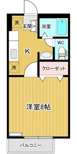 アルデバランつくば【1階】の間取り
