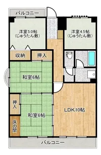 シャルム葛島【7階】の間取り