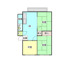 サンビレッジ廿日市C棟【2階】の間取り