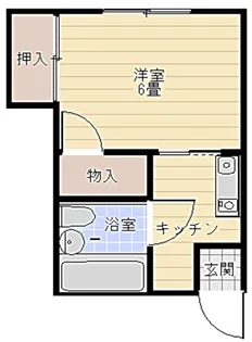 四枝マンション【1階】の間取り