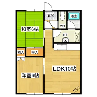 宅建ハイツ仲町(美幌町)【1階】の間取り