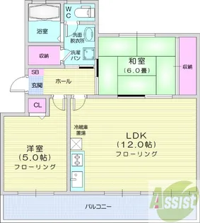 山和コーポ【3階】の間取り