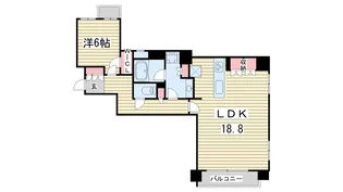 ジ・アーバネックス京都四条烏丸テラス【8階】の間取り