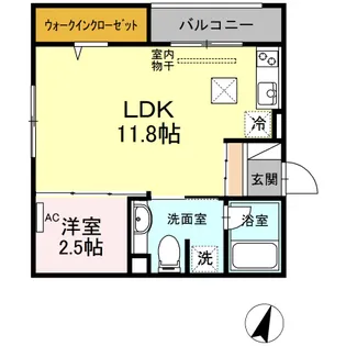 ヴィート ヒュース【1階】の間取り