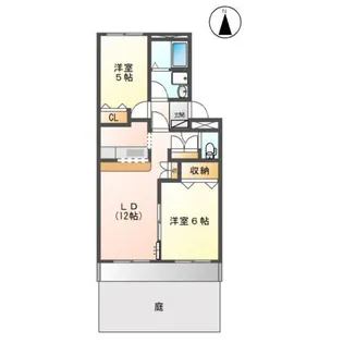 ラバーズハイム壱番館【1階】の間取り