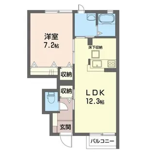 メゾンアンダルシアB【1階】の間取り