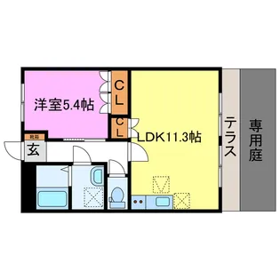 リフレイン グレース【1階】の間取り