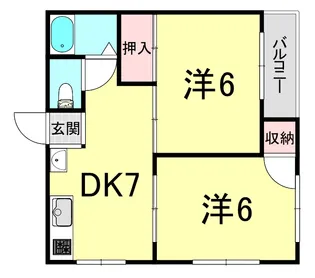 東舞子メゾン【3階】の間取り
