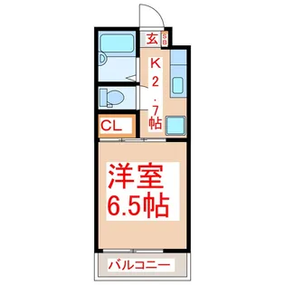サンハイツありむら8【1階】の間取り