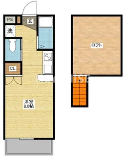 プレイス三原【1階】の間取り