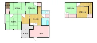 新潟県村上市久保多町【一戸建】の間取り