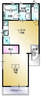 エスフラッツ【2階】の間取り