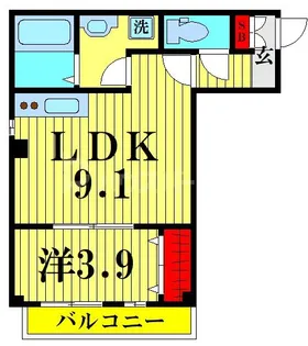 シルフィード【3階】の間取り