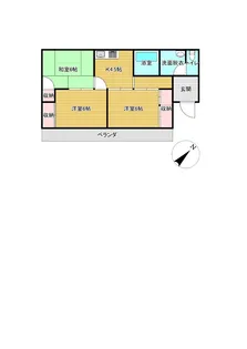 宮城県白石市松ケ丘2【一戸建】の間取り