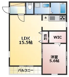 リブズ菊池II【3階】の間取り