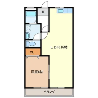 ダイアナポリス桜橋【4階】の間取り