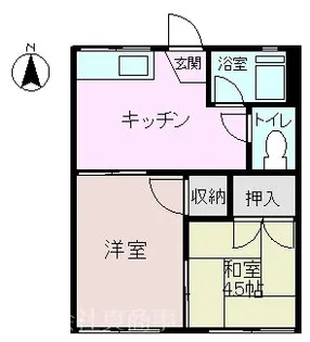 日浅コーポ【2階】の間取り