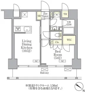 東京都台東区竜泉3【マンション】の間取り