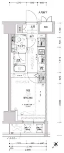 CREST TAPP SHIN YOKOHAMA【10階】の間取り