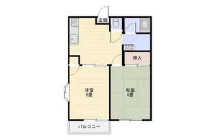 棕櫚の木コーポ小出A棟【1階】の間取り