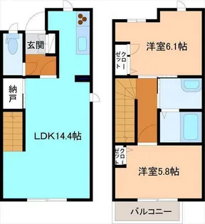 ヴァンベールIII B棟【1階】の間取り