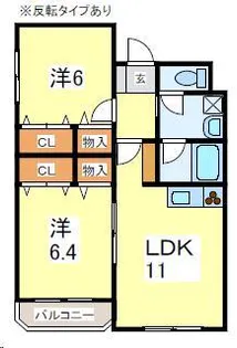 ブールヴァール【2階】の間取り