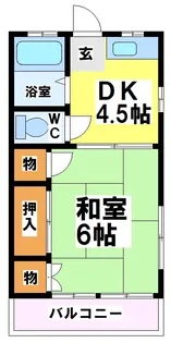 東京都調布市国領町6【アパート】の間取り