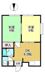 サンビレッジ八景水谷【1階】の間取り