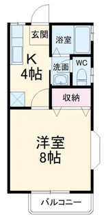 ルミエールII【1階】の間取り