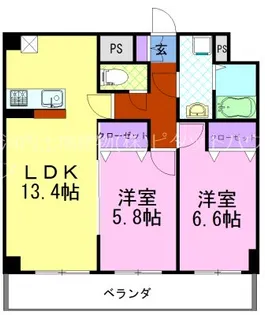 クラティオ【7階】の間取り
