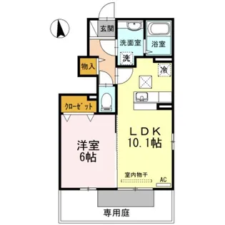 グランツ松島 D【1階】の間取り