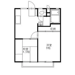 菊地ハイツB【2階】の間取り