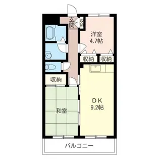 ポポラーレ相武台【2階】の間取り