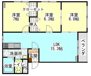 マンションプレステージ【2階】の間取り